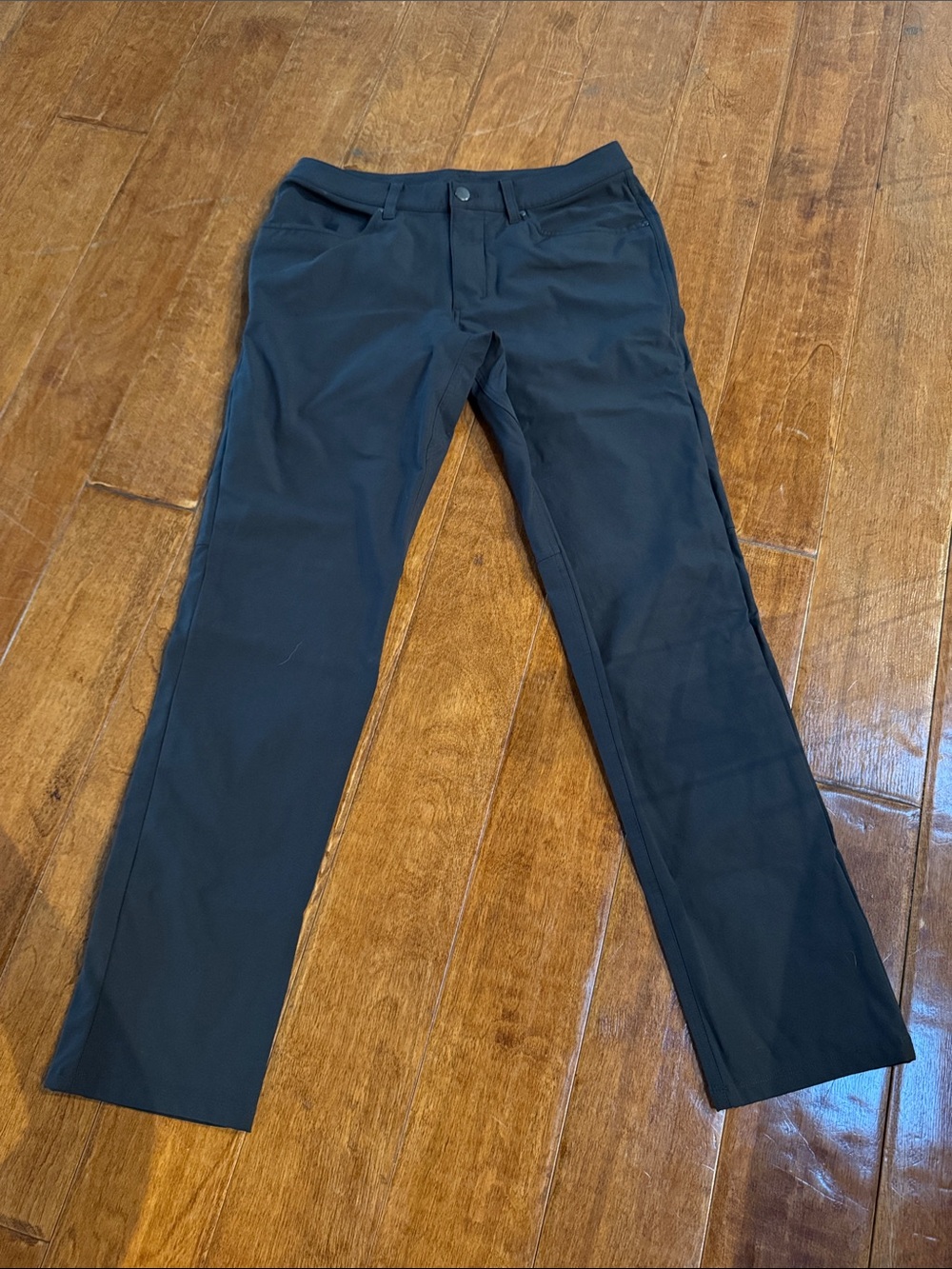lululemon athletica Men's Black Chinos - Sleek Straight Fit
